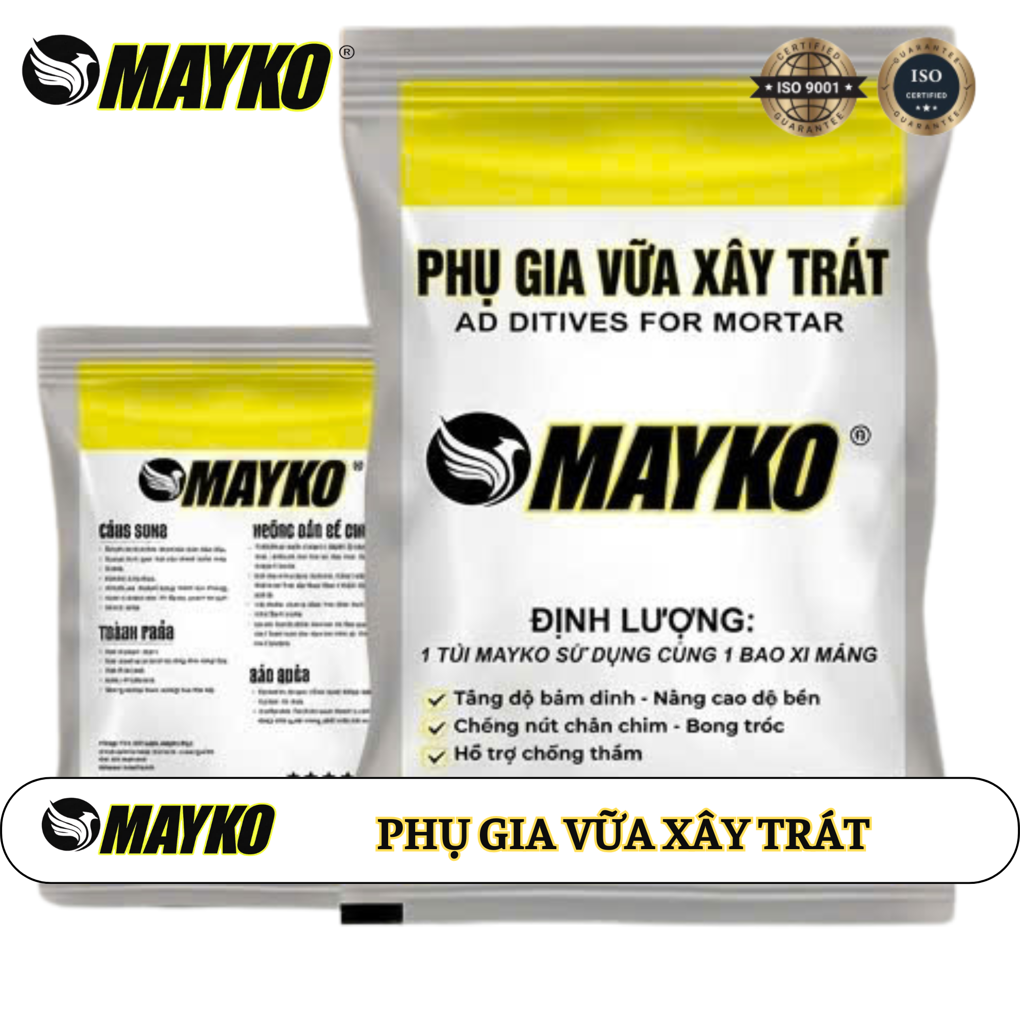PHỤ GIA VỮA XÂY TRÁT MAYKO